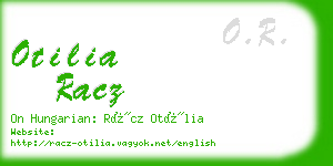 otilia racz business card